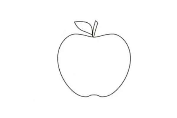 cara+menggambar+buah+apel